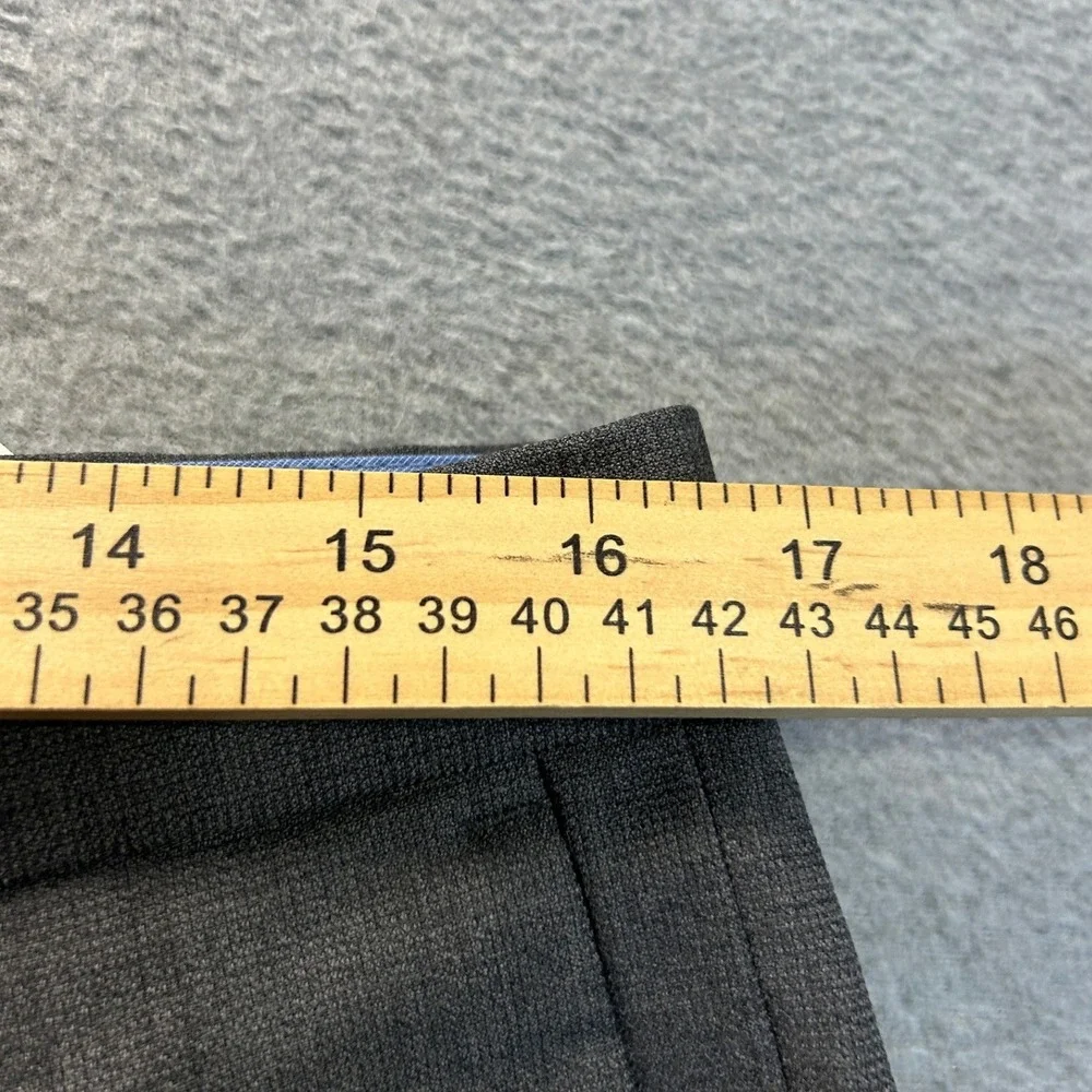 Banana Republic Dress Pants Mens 32x36 Gray Wool Slim Fit Nano-Tex Trousers